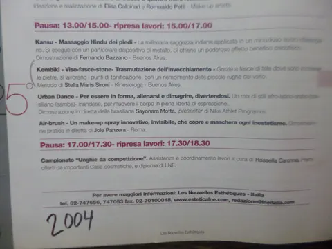 Italia Nota  viso fasce stone conferencia