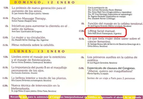 España Barcelona lifting manual conferencia