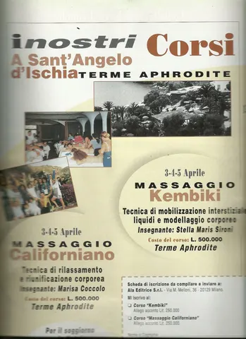 Primer curso como docente en italia