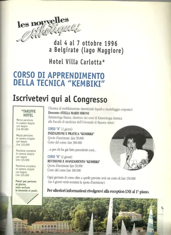 1996  Italia Belgirate Nota Curso post congresso